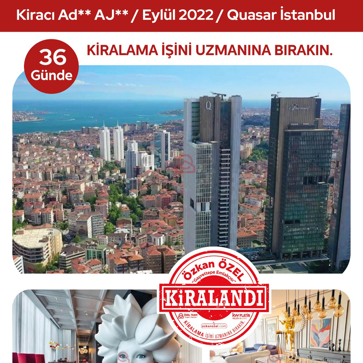 Selenium Panorama, Quasar Istanbul Satılık Daireler